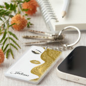 メイクアップグリッター効果 キーホルダー (正面右)