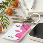 メイクアップグリッター効果 キーホルダー (正面右)