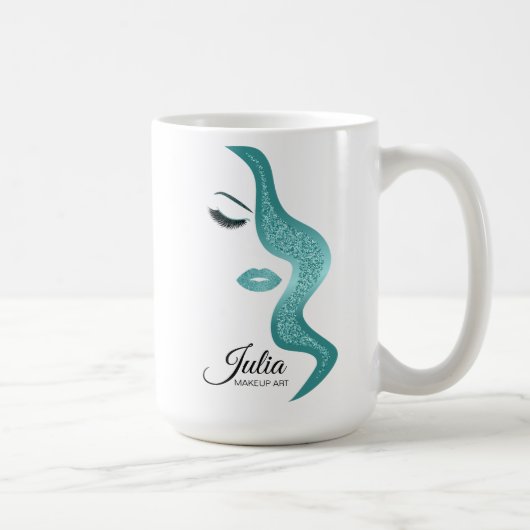 メイクアップグリッター効果 コーヒーマグカップ (右)