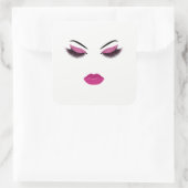 メイクアップグリッター効果 スクエアシール (バッグ)