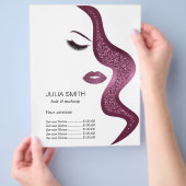 メイクアップグリッター効果 チラシ (手)