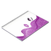 メイクアップグリッター効果 ノートブック (左側)