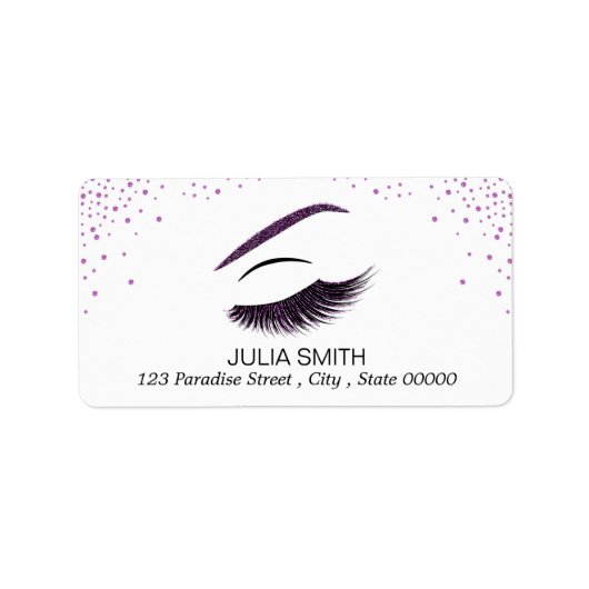 メイクアップグリッター効果 ラベル (正面)