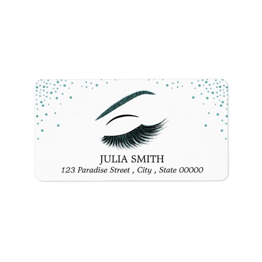 メイクアップグリッター効果 ラベル (正面)