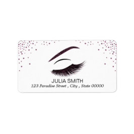 メイクアップグリッター効果 ラベル