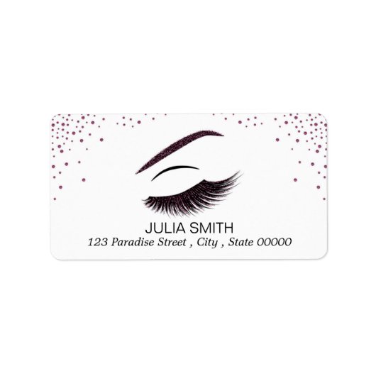 メイクアップグリッター効果 ラベル (正面)