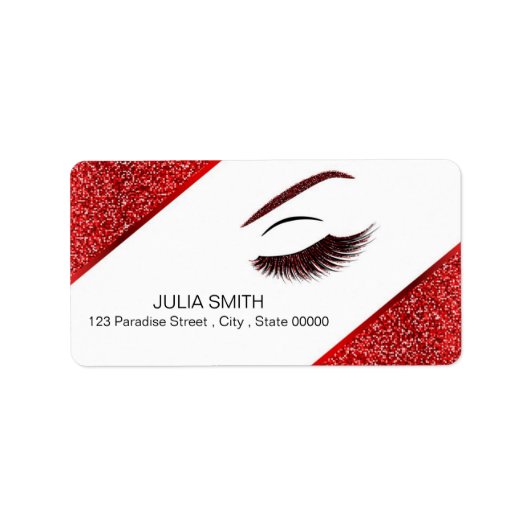 メイクアップグリッター効果 ラベル (正面)