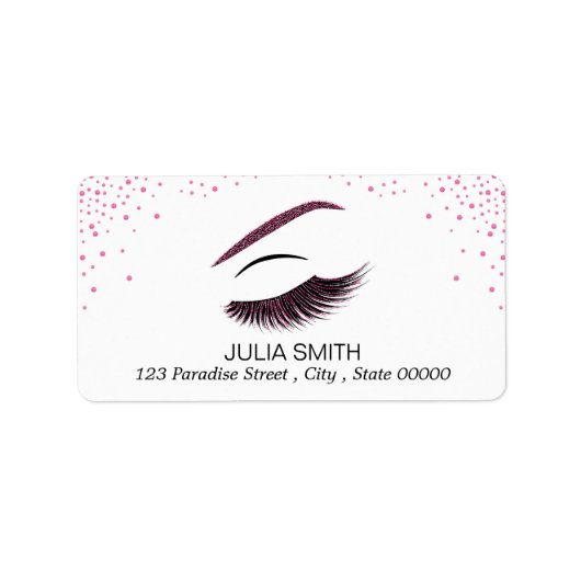 メイクアップグリッター効果 ラベル (正面)