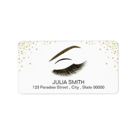 メイクアップグリッター効果 ラベル