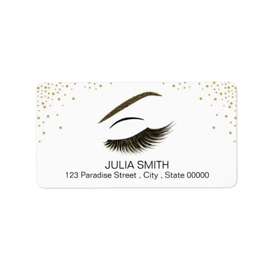 メイクアップグリッター効果 ラベル (正面)