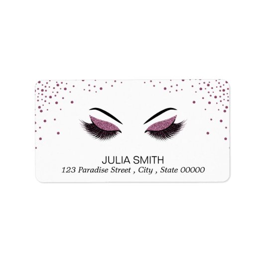 メイクアップグリッター効果 ラベル (正面)