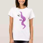 メイクアップグリッター効果 Tシャツ (正面)