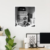 メイクアップコレクション白黒写真 ポスター (ホームオフィス)