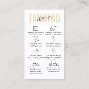 メイクアップサロンスプレイ絵画タンのアフターケア 名刺