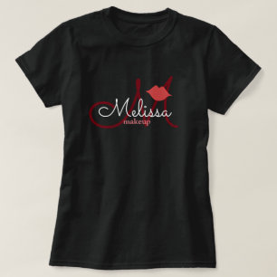 メイクアップサロン名ユニフォーム黒 Tシャツ