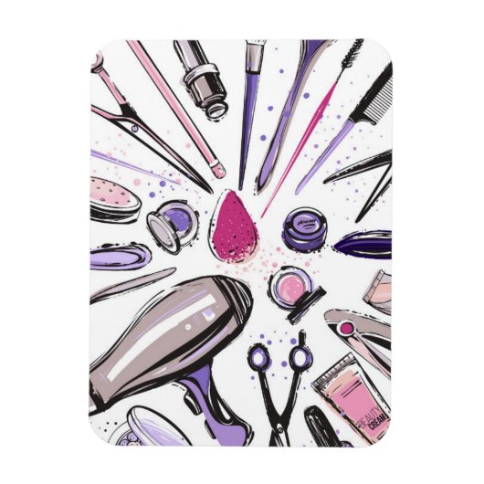 メイクアップサークルデザイン マグネット (縦)