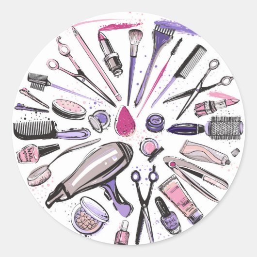 メイクアップサークルデザイン ラウンドシール (正面)
