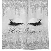 メイクアップシルバーグレードライガーリープ シャワーカーテン (正面)