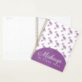 メイクアップスタンプされたリップズアーティストアポイントメント プランナー手帳 (ディスプレー)