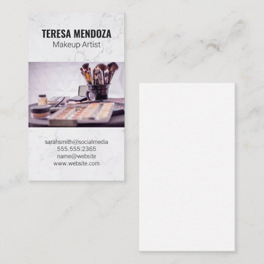 メイクアップステーション 名刺 (正面/裏面)