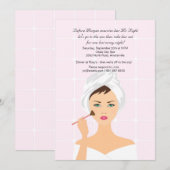 メイクアップセッション＆スパのご招待 招待状 (正面/裏面)