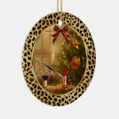 メイクアップチーテアニマルプリントオーナメント セラミックオーナメント (右)