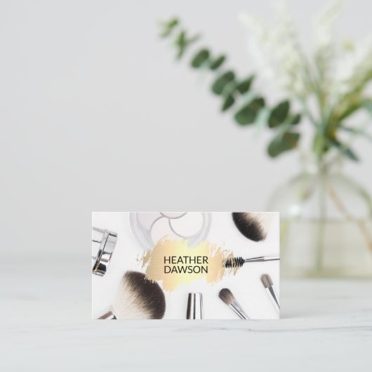 メイクアップツール |メイクアップスタイリスト 名刺 (スタンド正面)