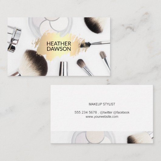 メイクアップツール |メイクアップスタイリスト 名刺 (正面/裏面)