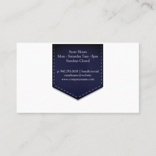 メイクアップバッグ |モノグラム 名刺 (裏面)