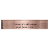 メイクアップバラエステティシャン美しい美容師カスタム デスクネームプレート (正面)