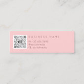 メイクアップバラリップナース化粧用インジェクタQrロゴ スキニー名刺 (裏面)