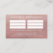 メイクアップバラ金ゴールドアポイントメント 名刺 (裏面)