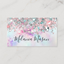 メイクアップパエレガントステルアルコールインクグリッターモダン 名刺