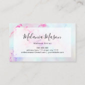 メイクアップパエレガントステルアルコールインクトレンディーモダン 名刺 (裏面)