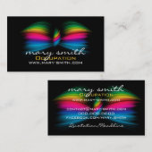 メイクアップビジネス抽象芸術蝶の弓 名刺 (正面/裏面)