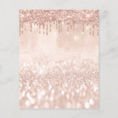 メイクアップビューティーサロン　ローズグリッター　料金表 チラシ (裏面)