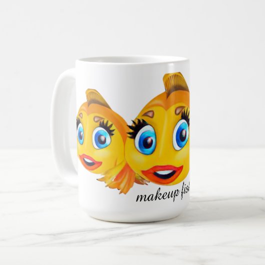 メイクアップフィッシュマグ コーヒーマグカップ (正面左)