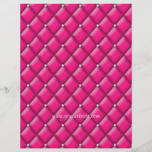 メイクアップフライヤーヘアサロンサテンダイヤモンドピンクホワイト チラシ (裏面)