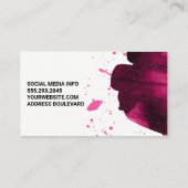 メイクアップブラシとキット |ブラシ付き基礎 名刺 (裏面)