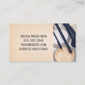 メイクアップブラシと基礎 名刺 (裏面)