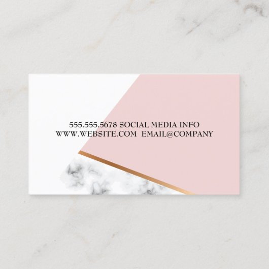 メイクアップブラシを持つ笑顔の女性 名刺 (裏面)