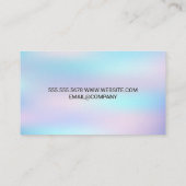 メイクアップブラシアイコン |パステルグラデーション ロイヤリティカード (裏面)