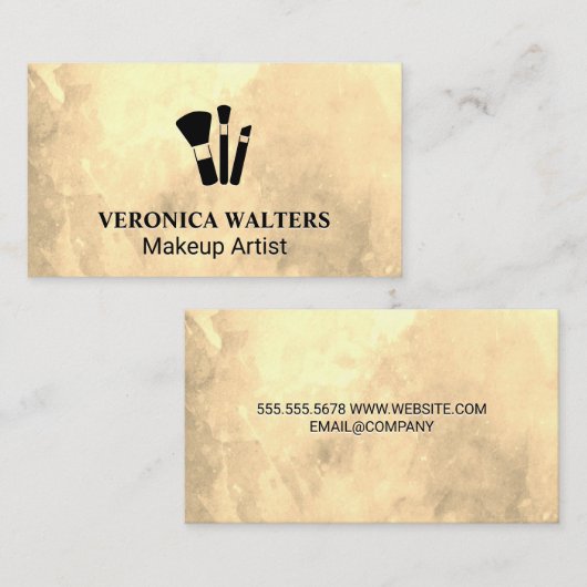 メイクアップブラシアイコン ロイヤリティカード (正面/裏面)