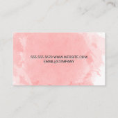 メイクアップブラシアイコン |水彩 ロイヤリティカード (裏面)