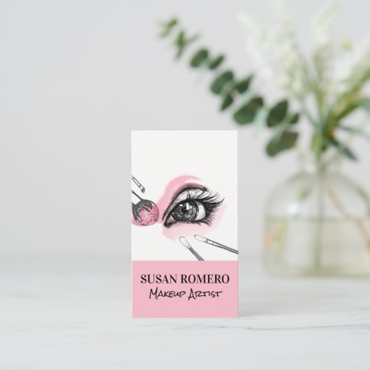 メイクアップブラシアポイントメントカード 予約カード (スタンド正面)