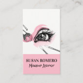 メイクアップブラシアポイントメントカード 予約カード (正面)