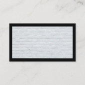 メイクアップブラシセット |白モダンレンガ壁 名刺 (裏面)