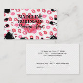 メイクアップブラシ |キス汚れ 予約カード (正面/裏面)