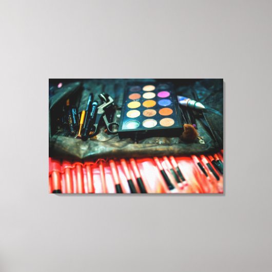 メイクアップブラシ キャンバスプリント (正面)
