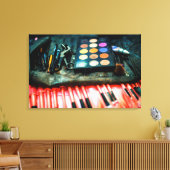 メイクアップブラシ キャンバスプリント (インサイチュ (リビング))